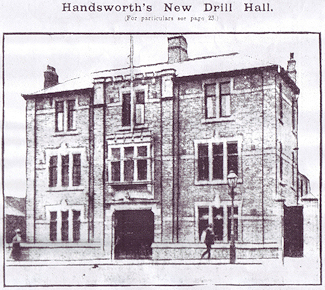 Photograph of Belgrave Drill Hall reproduced from XX 18XX